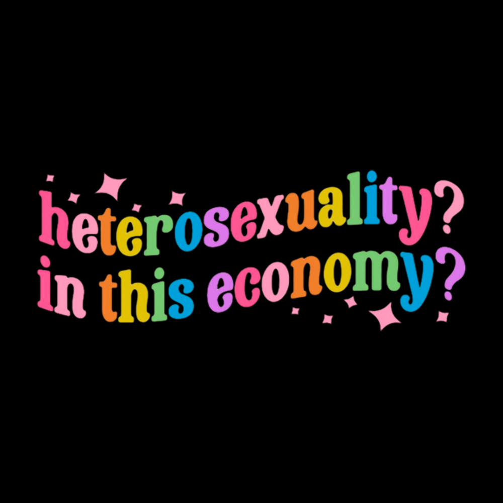 Heterosexuality in This Economy Cropped T-Shirts
