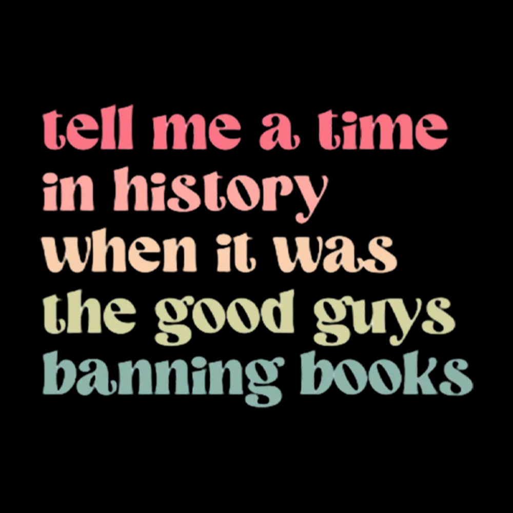 Tell Me a Time in History When it Was the Good Guys Banning Books V-Neck Classic T-Shirt