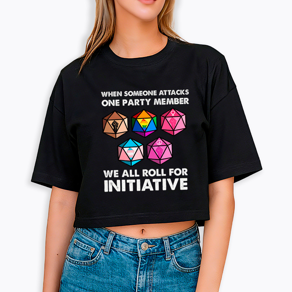 When Someone Attacks LGBT Pride Cropped T-Shirts