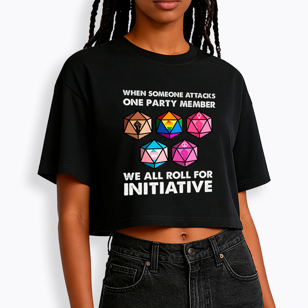 When Someone Attacks LGBT Pride Cropped T-Shirts