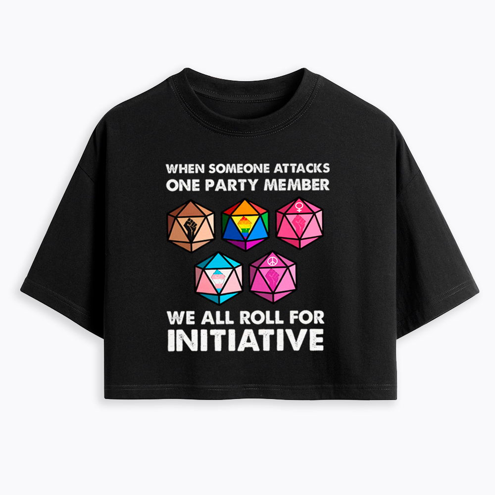 When Someone Attacks LGBT Pride Cropped T-Shirts