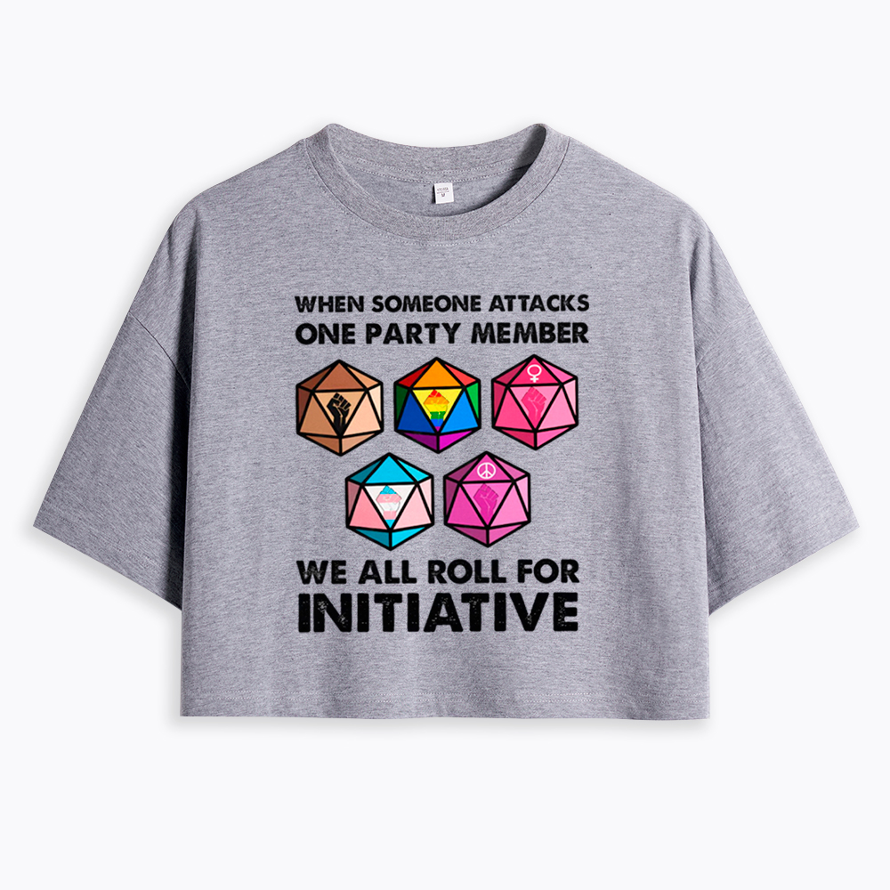 When Someone Attacks LGBT Pride Cropped T-Shirts