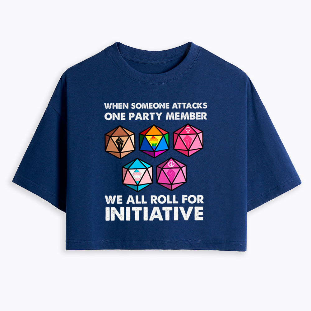 When Someone Attacks LGBT Pride Cropped T-Shirts