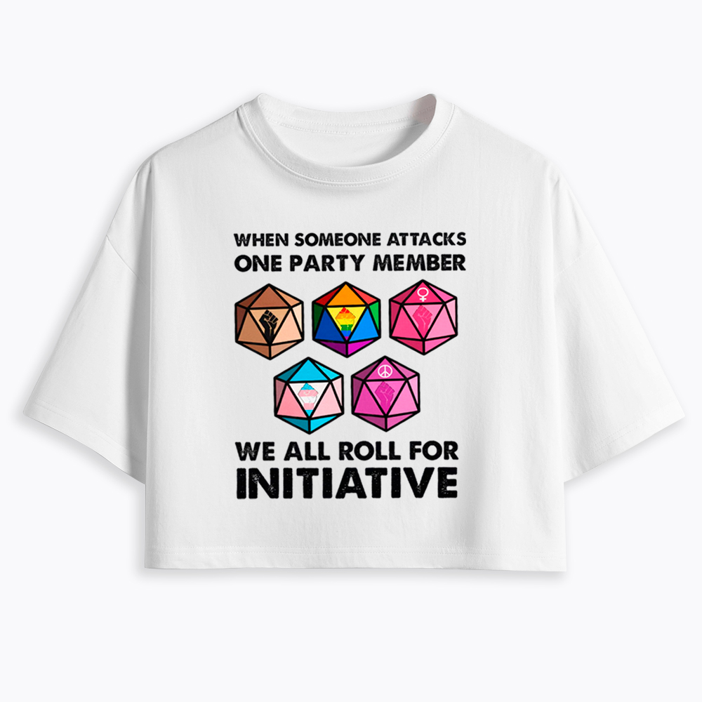 When Someone Attacks LGBT Pride Cropped T-Shirts