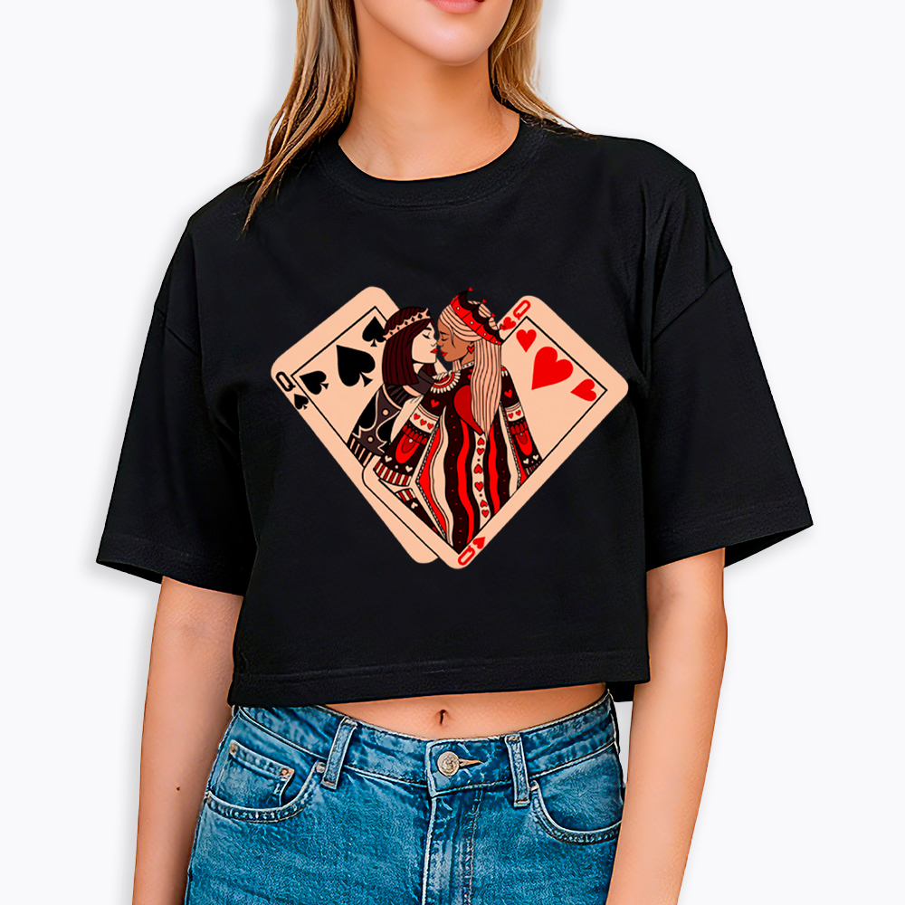 Sapphic Lesbian Cropped T-Shirt