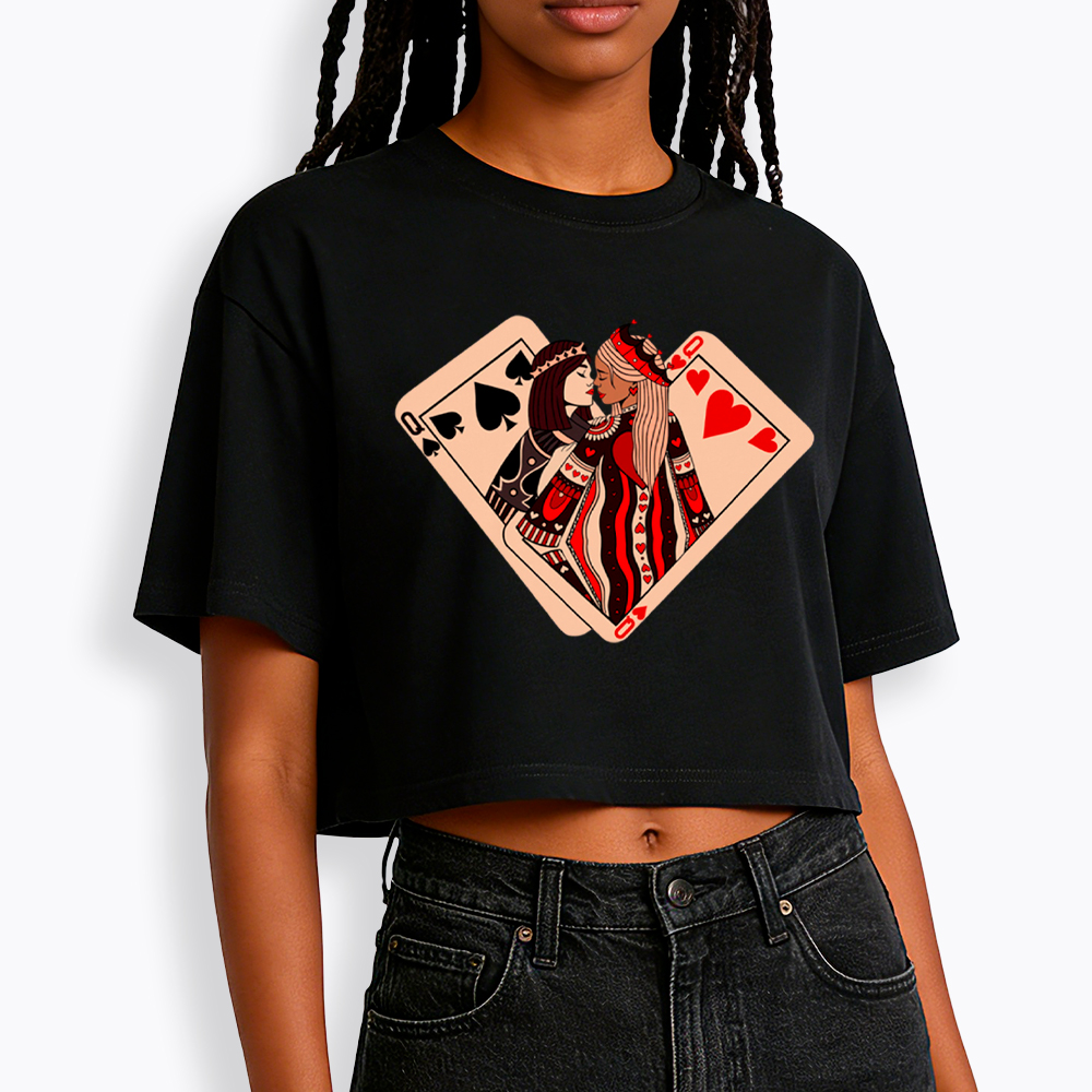 Sapphic Lesbian Cropped T-Shirt