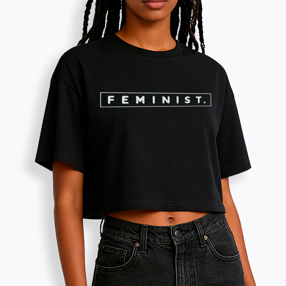 Girl Power Feminist Cropped T-Shirts