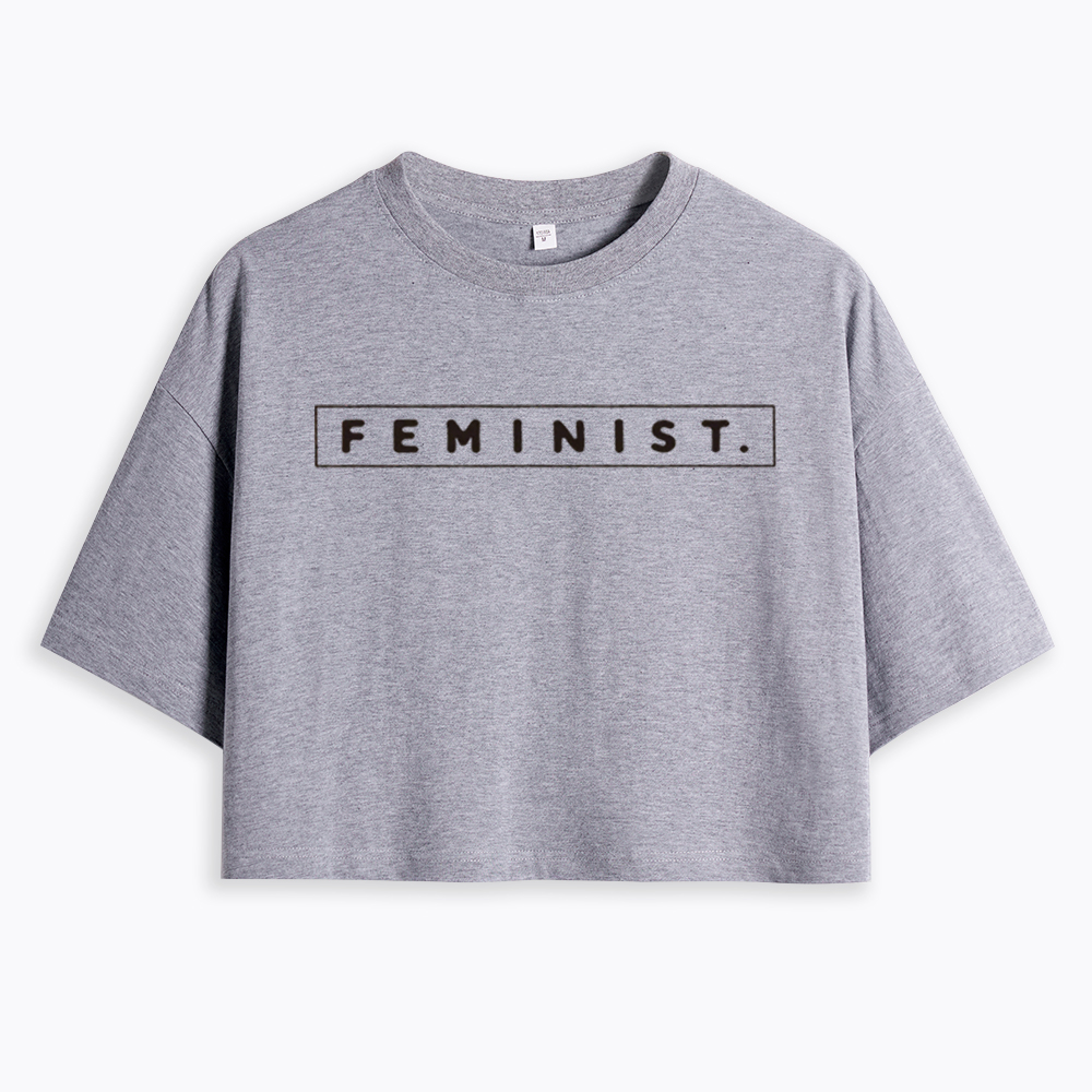 Girl Power Feminist Cropped T-Shirts