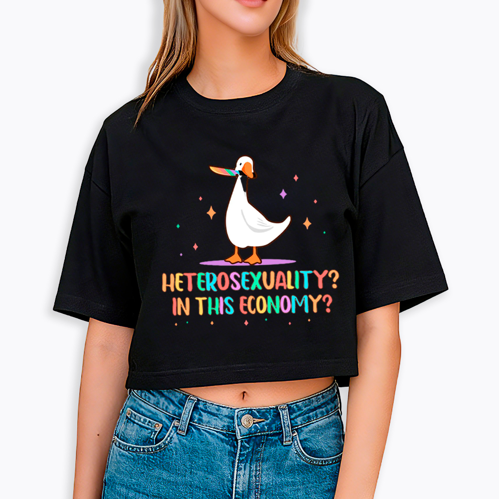 Heterosexuality In This Economy Cropped T-Shirt