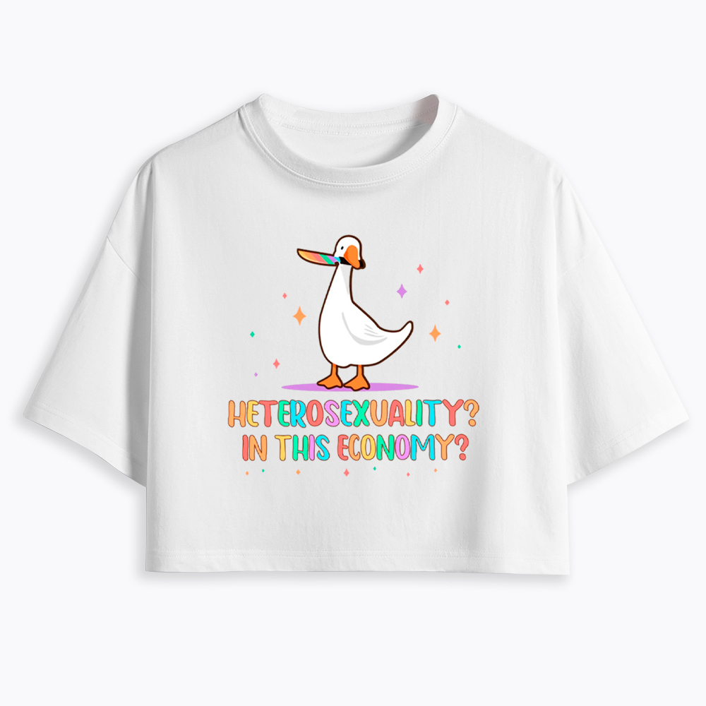 Heterosexuality In This Economy Cropped T-Shirt