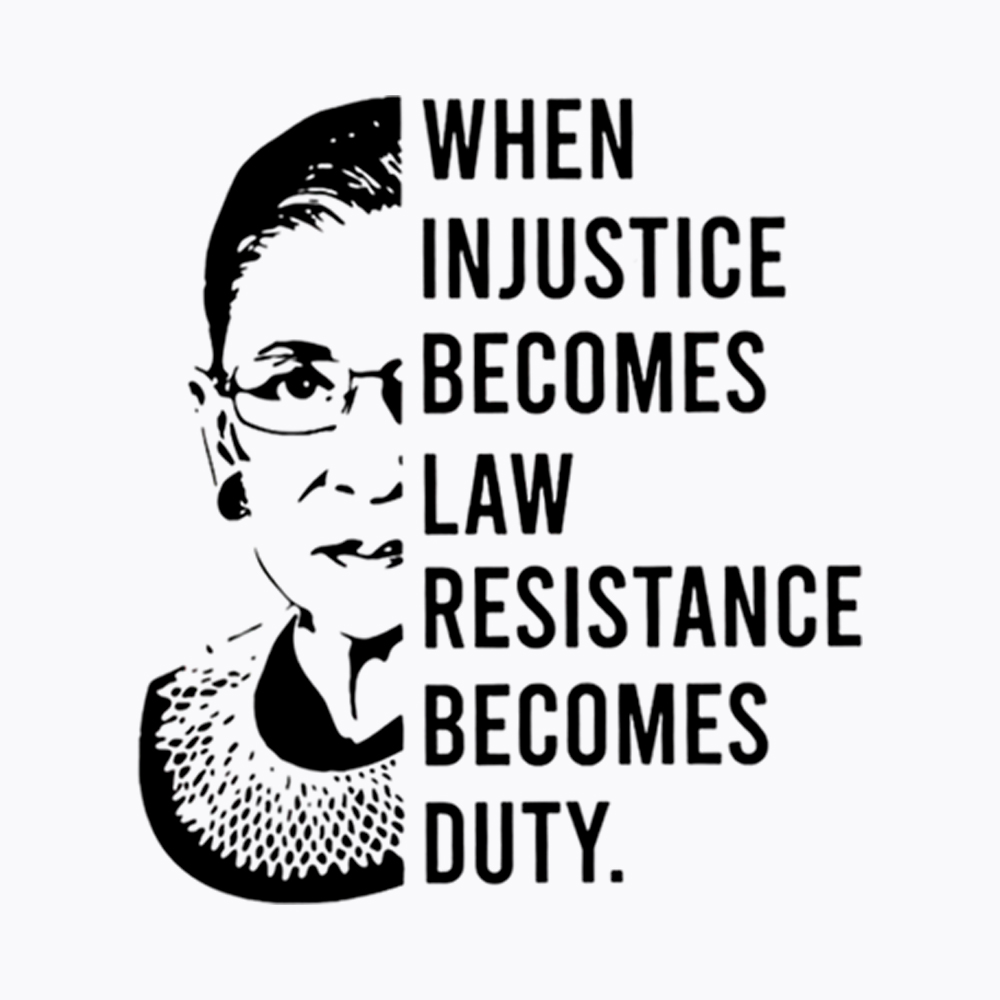 When Injustice Becomes Law Resistance Front and Back Cropped T-Shirt