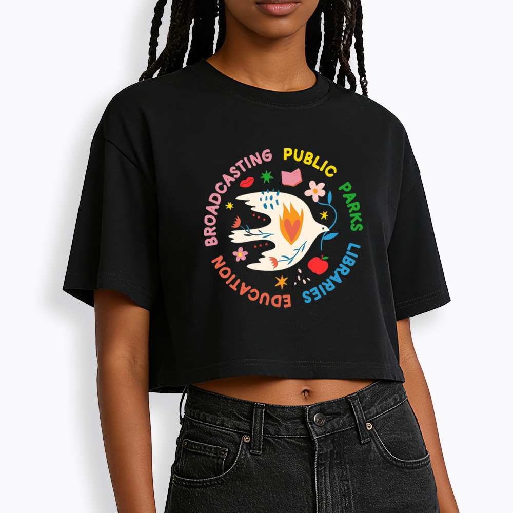 Protect Our Public Parks Cropped T-Shirts