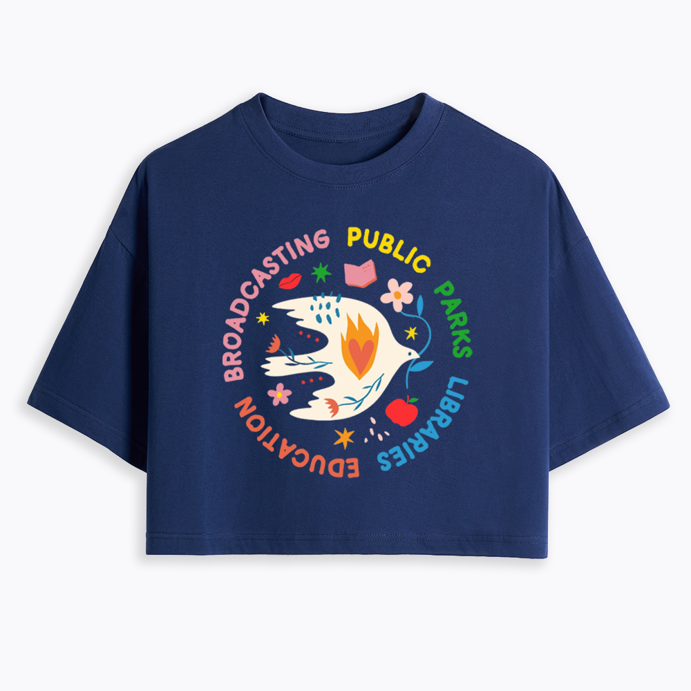 Protect Our Public Parks Cropped T-Shirts