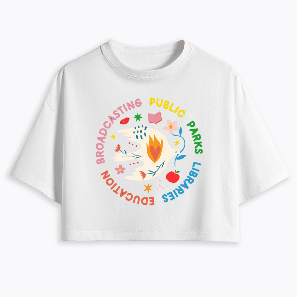 Protect Our Public Parks Cropped T-Shirts