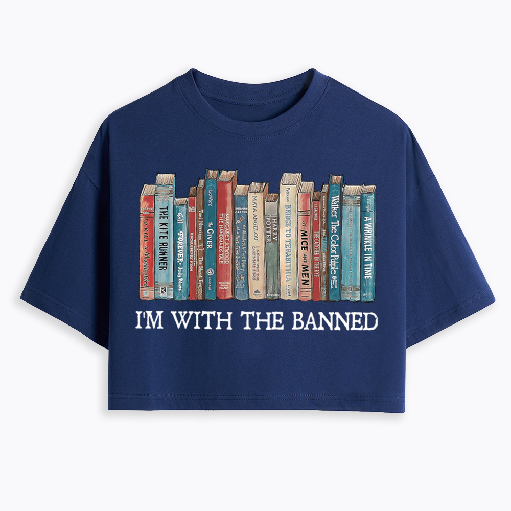 I'm With The Banned Cropped T-Shirts