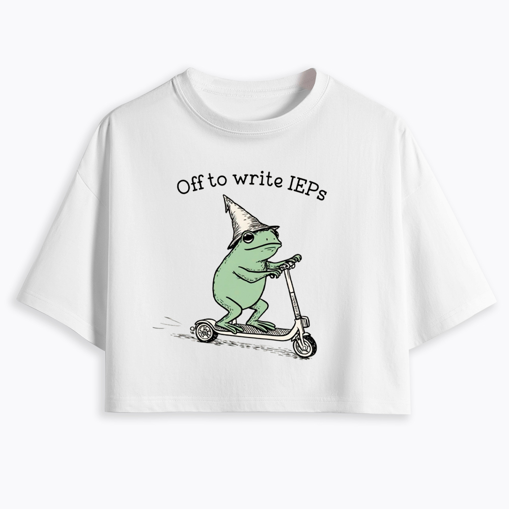 School Psychologist Special Education Cropped T-Shirt