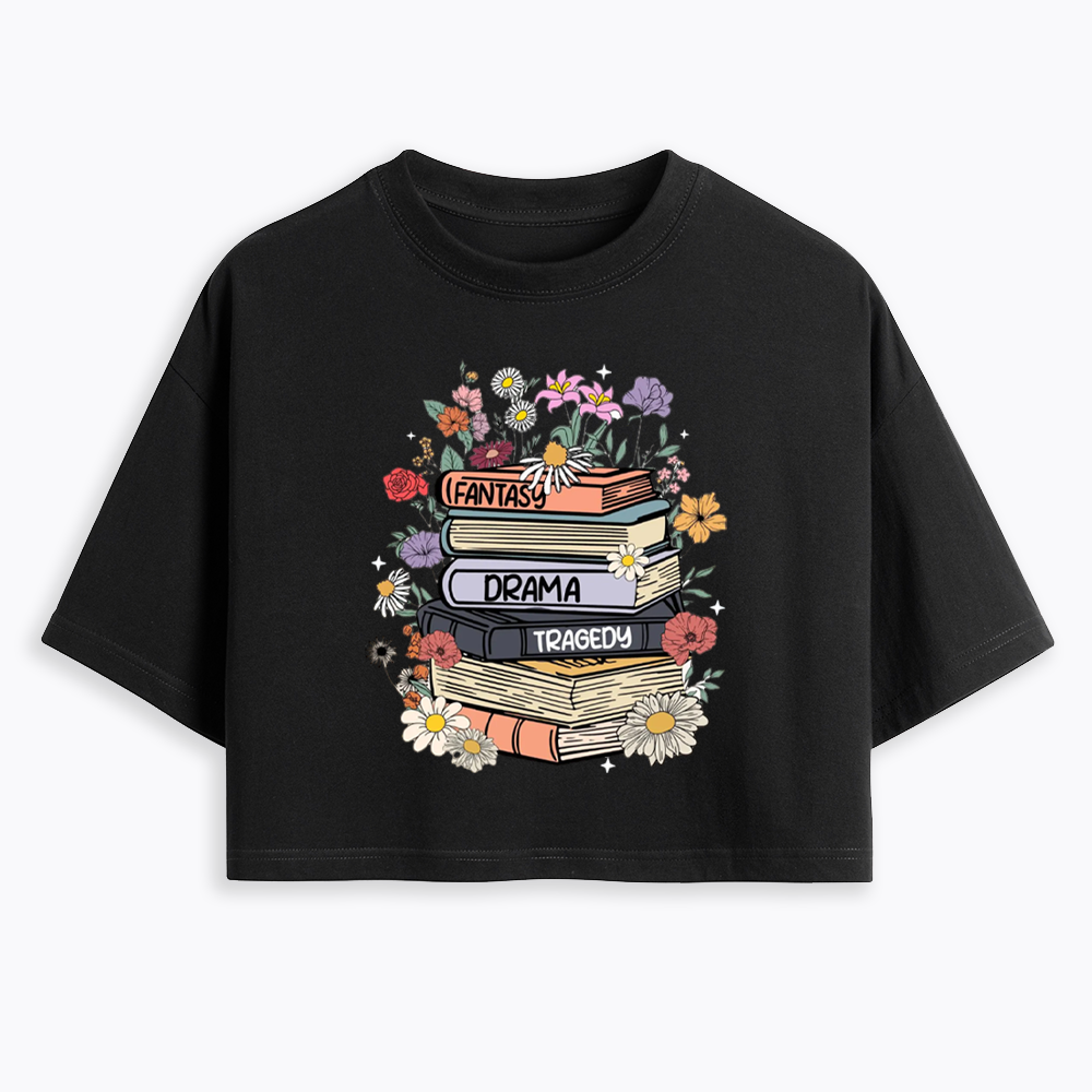 Fantasy Drama Tragedy Kinds Cropped T-Shirts