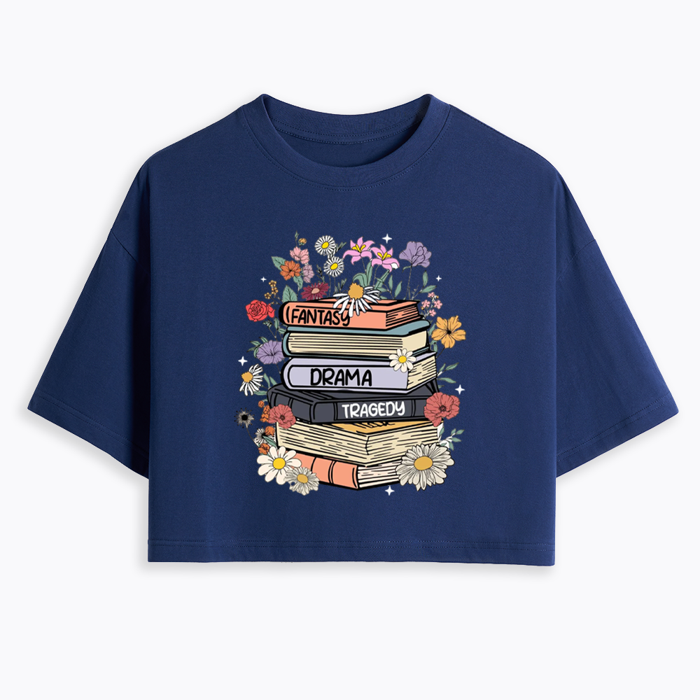 Fantasy Drama Tragedy Kinds Cropped T-Shirts