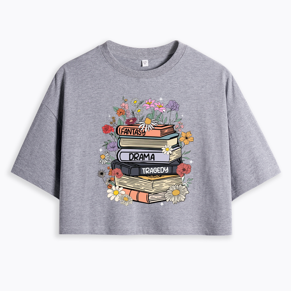 Fantasy Drama Tragedy Kinds Cropped T-Shirts