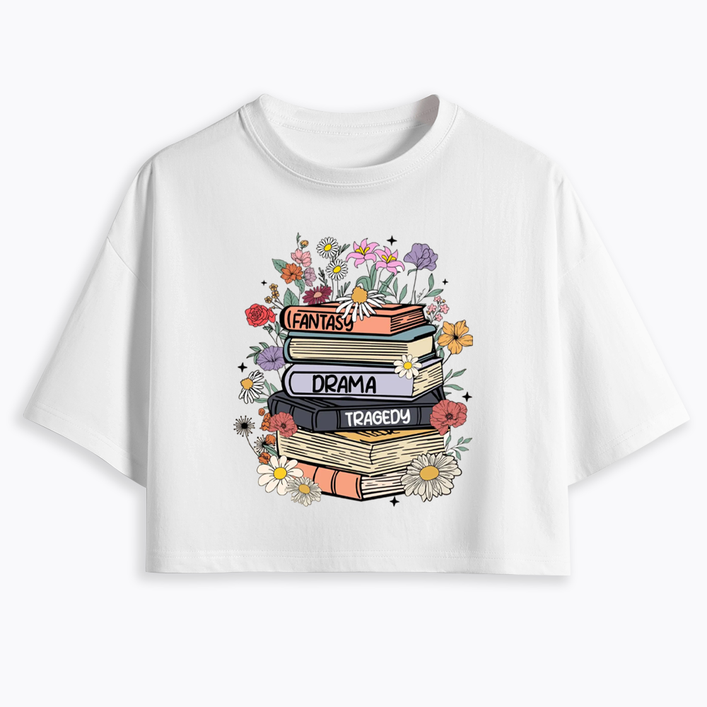 Fantasy Drama Tragedy Kinds Cropped T-Shirts
