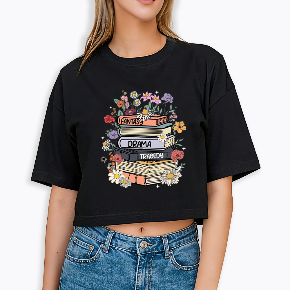 Fantasy Drama Tragedy Kinds Cropped T-Shirts
