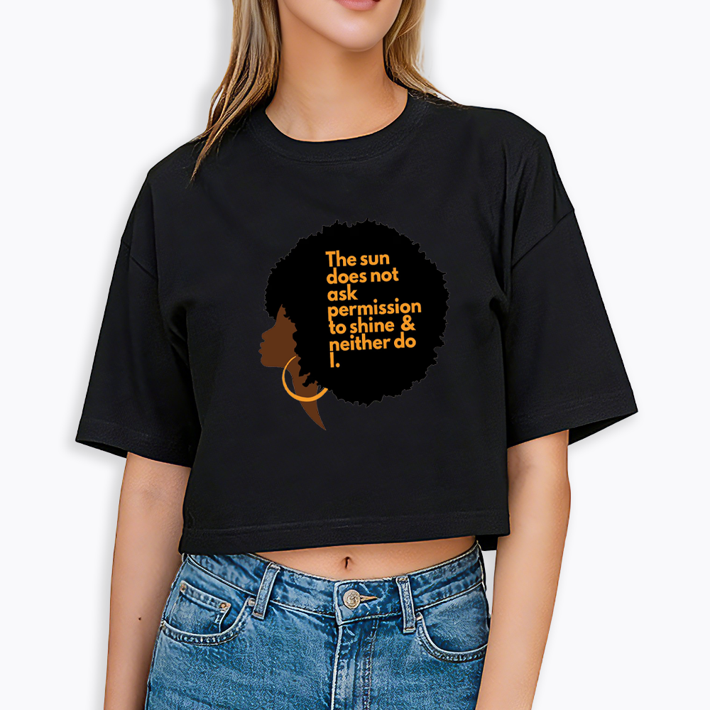 Inspirational Graphic Cropped T-Shirts