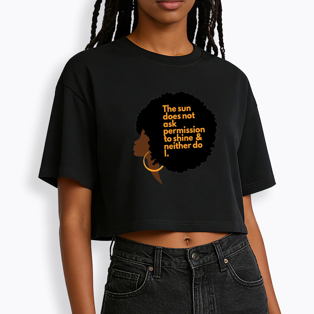 Inspirational Graphic Cropped T-Shirts