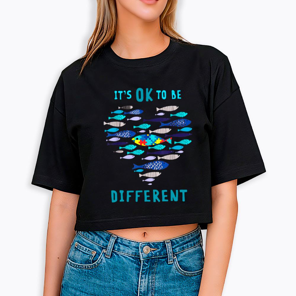 It's OK to Be Different Cropped T-Shirt