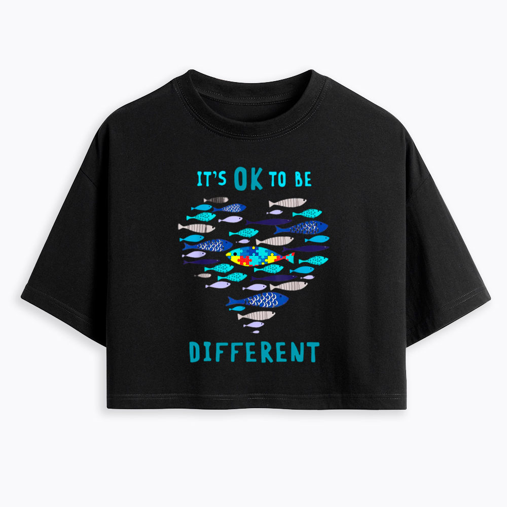 It's OK to Be Different Cropped T-Shirt