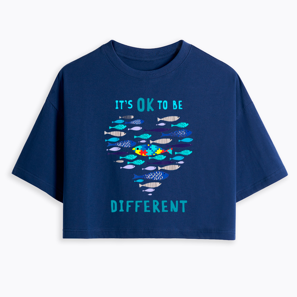 It's OK to Be Different Cropped T-Shirt