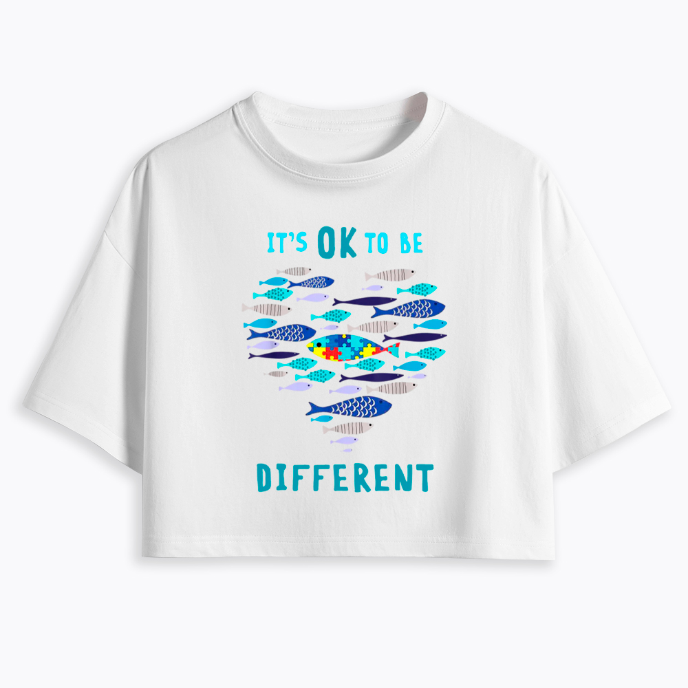 It's OK to Be Different Cropped T-Shirt