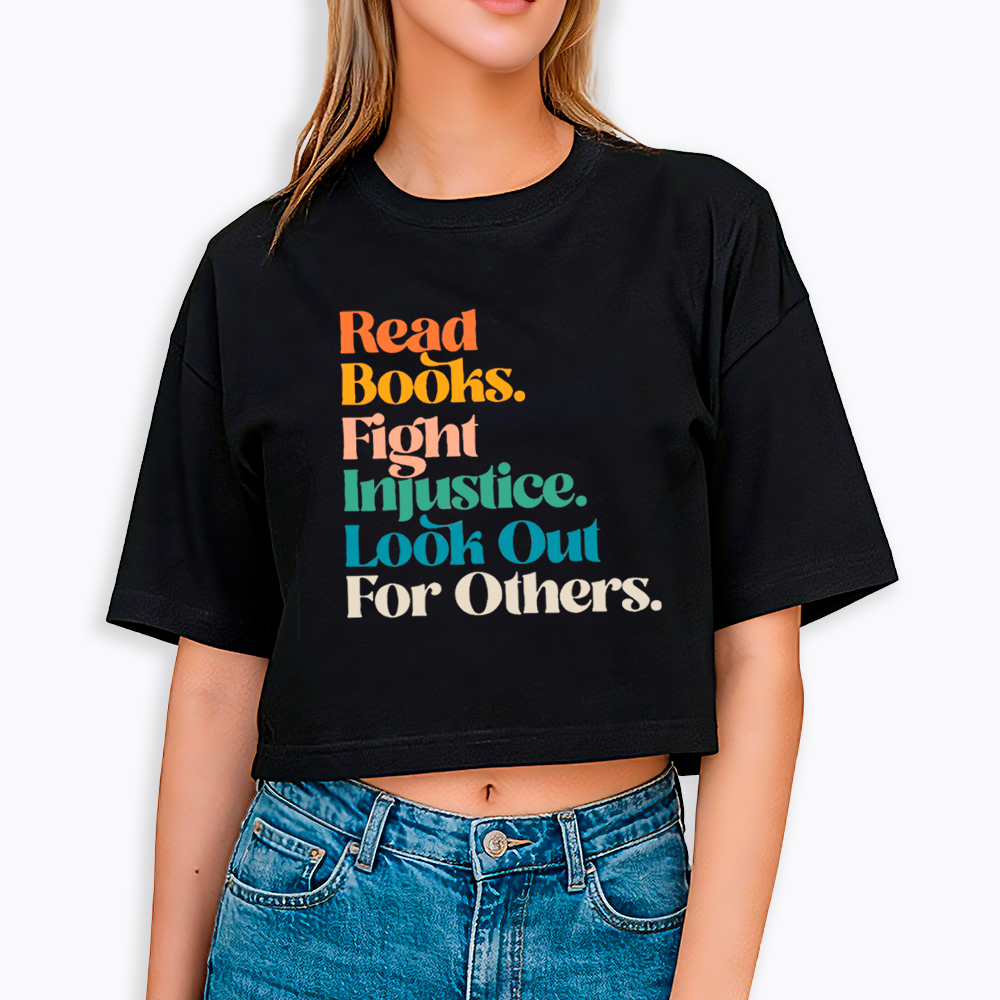 Read Banned Books Social Justice Cropped T-Shirt