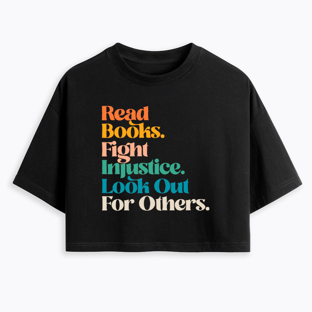 Read Banned Books Social Justice Cropped T-Shirt