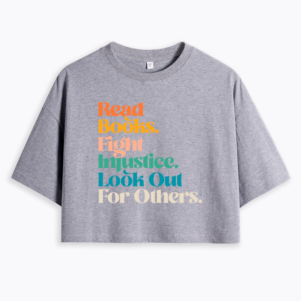 Read Banned Books Social Justice Cropped T-Shirt