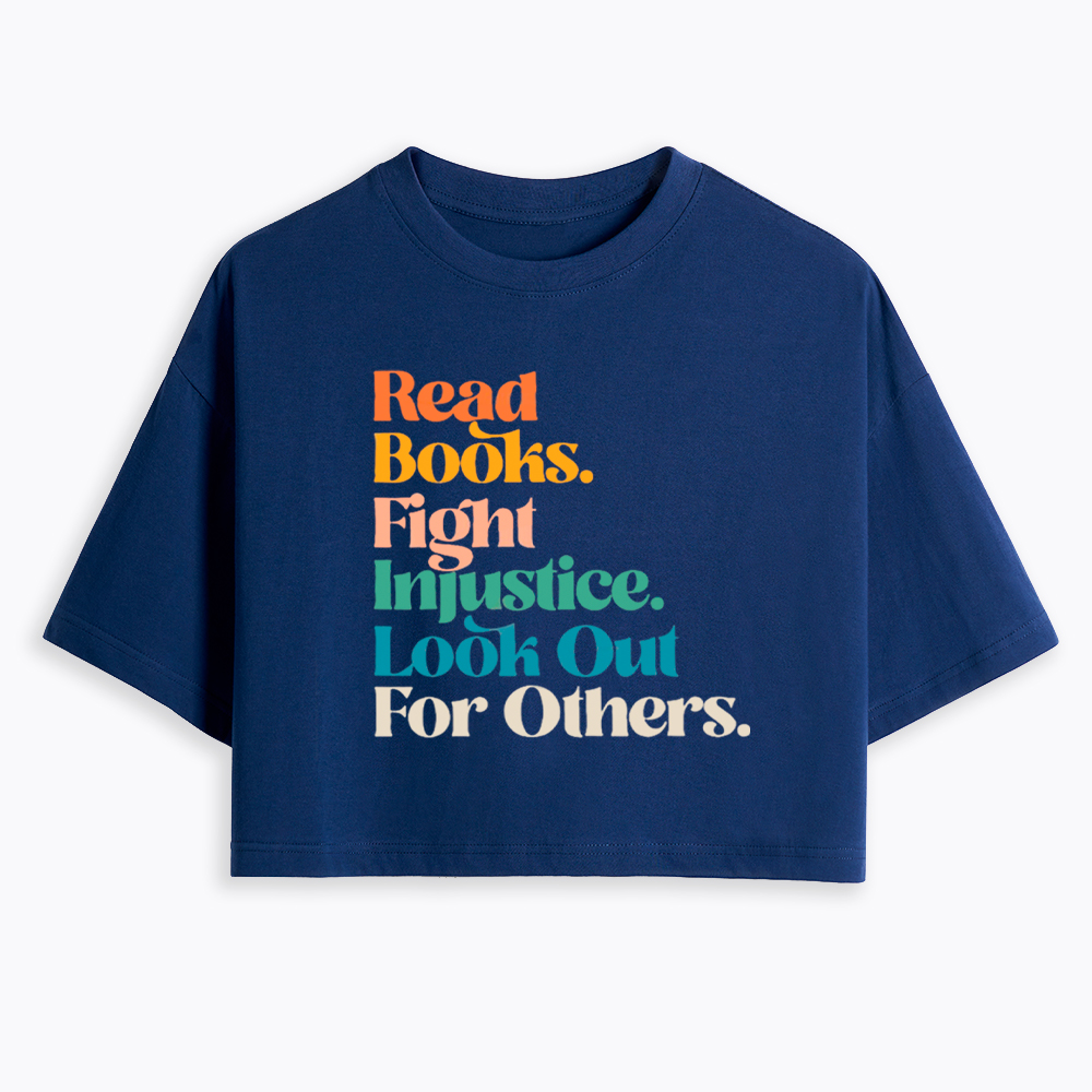 Read Banned Books Social Justice Cropped T-Shirt