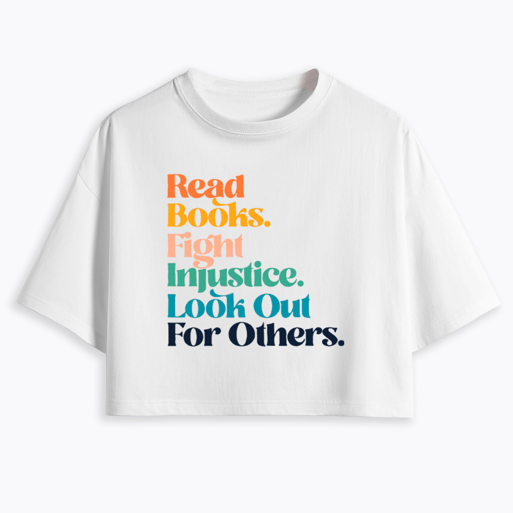 Read Banned Books Social Justice Cropped T-Shirt