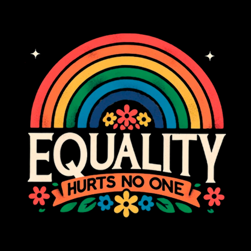 Equality Hurts No One Rainbow Pride Cropped T-Shirt