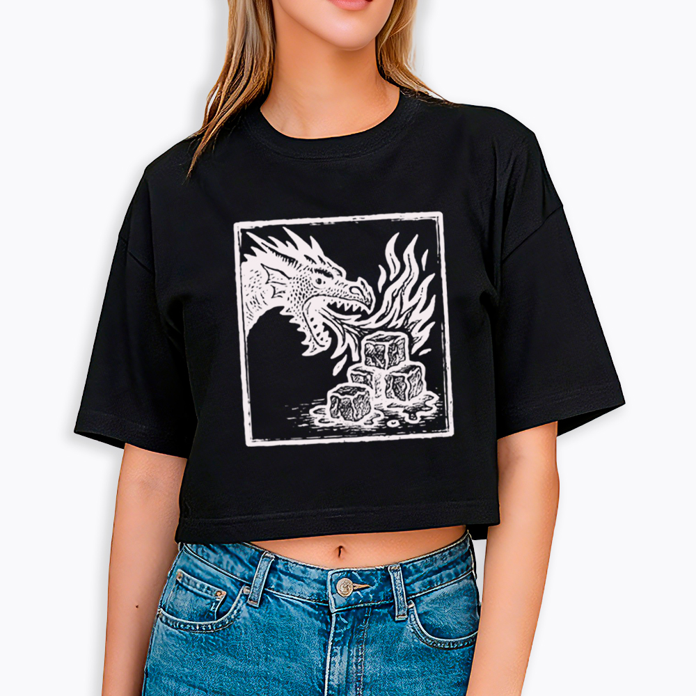 No Words Subtle ICE Cropped T-Shirt