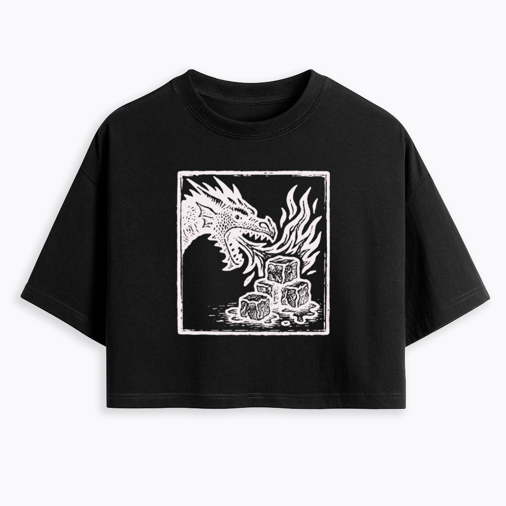 No Words Subtle ICE Cropped T-Shirt