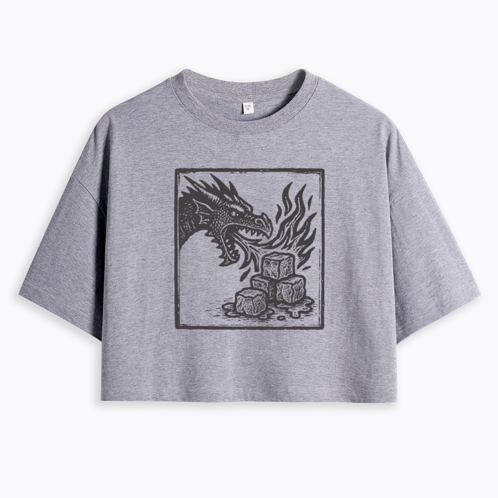 No Words Subtle ICE Cropped T-Shirt