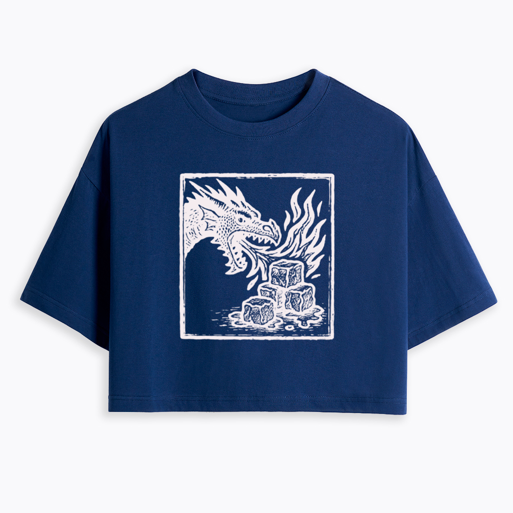 No Words Subtle ICE Cropped T-Shirt