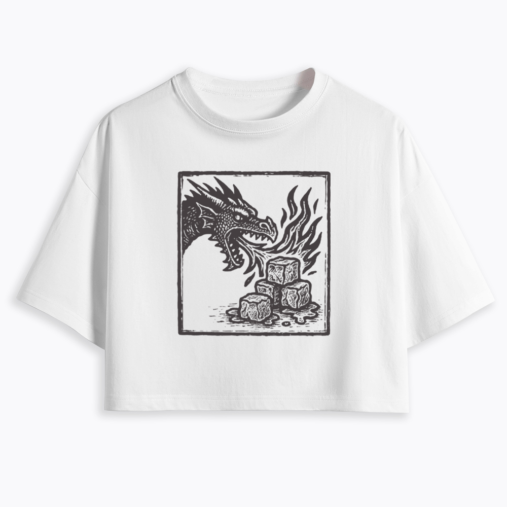 No Words Subtle ICE Cropped T-Shirt