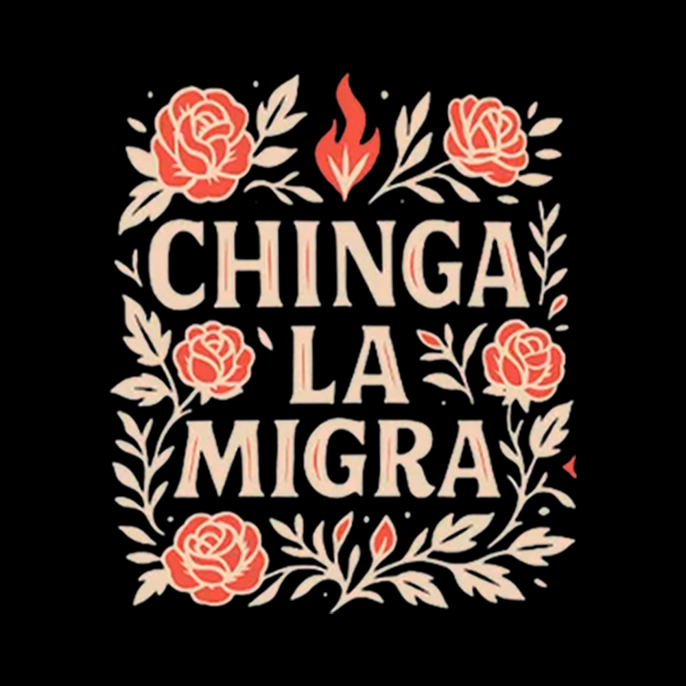 Chinga La Migra Cropped T-Shirt