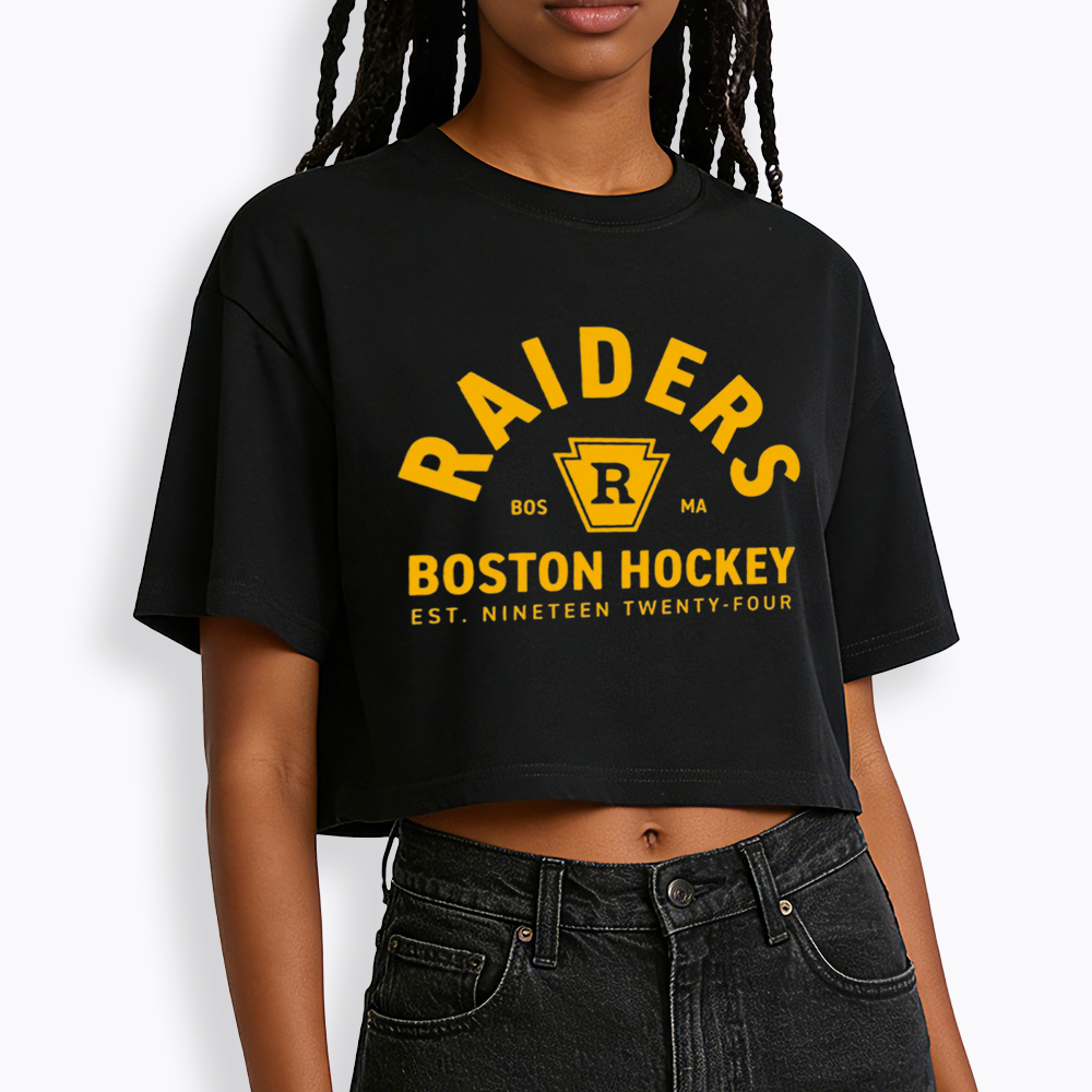 Boston Raiders Hockey Cropped T-Shirt