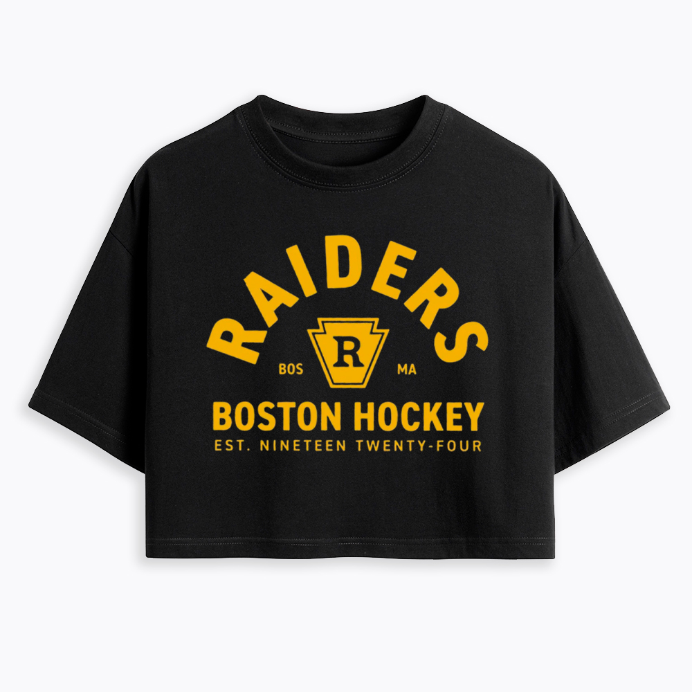 Boston Raiders Hockey Cropped T-Shirt