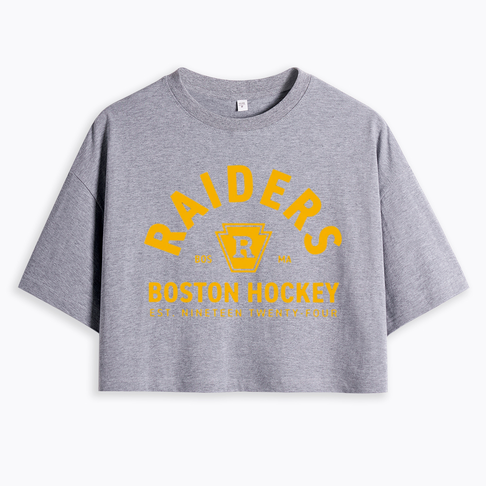 Boston Raiders Hockey Cropped T-Shirt