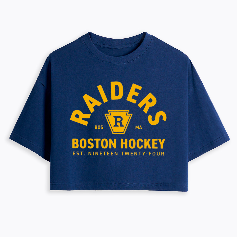 Boston Raiders Hockey Cropped T-Shirt