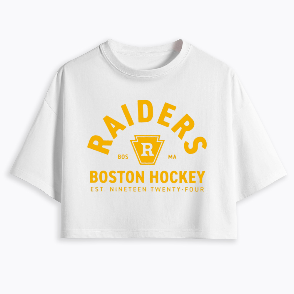 Boston Raiders Hockey Cropped T-Shirt