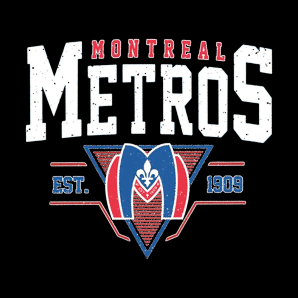 Montreal Metros Hockey Cropped T-Shirt