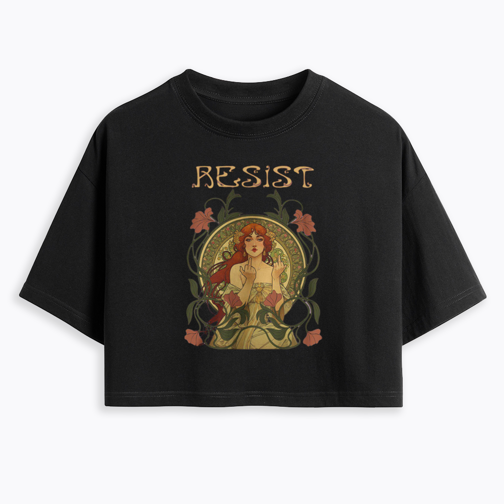 Resist Cropped T-Shirts